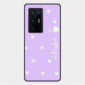 Be Loved Customized Glass Case Cover Purple For Vivo X70 Pro Plus 5G