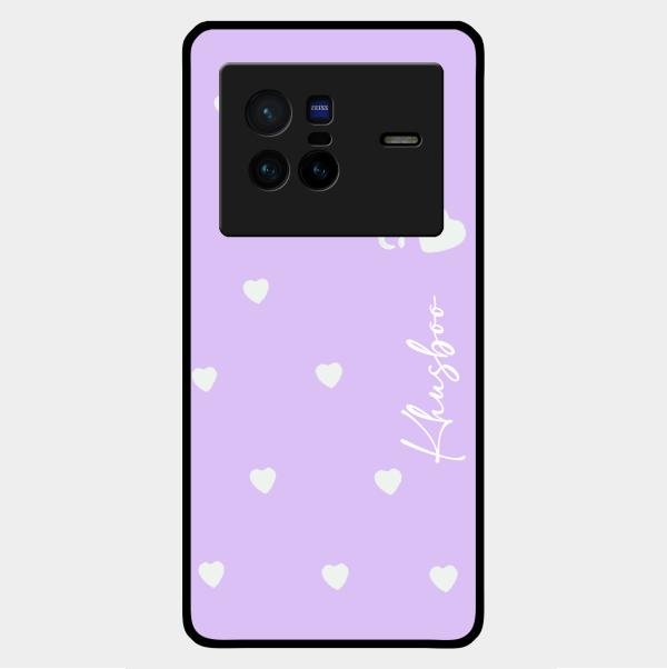 Be Loved Customized Glass Case Cover Purple For Vivo X80 5G