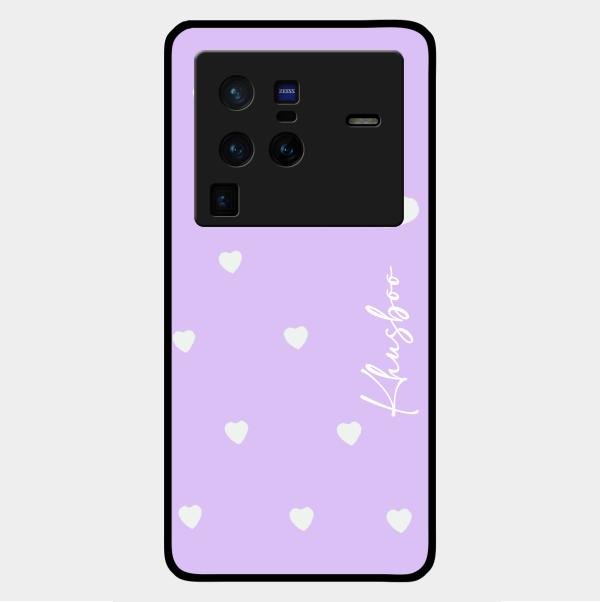 Be Loved Customized Glass Case Cover Purple For Vivo X80 Pro 5G