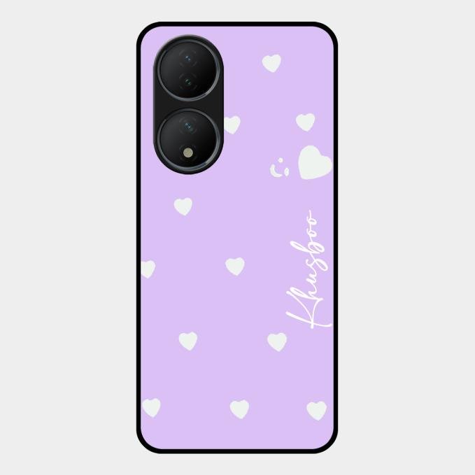 Be Loved Customized Glass Case Cover Purple For Vivo Y100A 5G