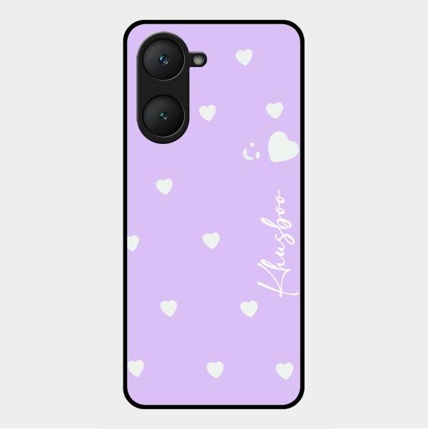 Be Loved Customized Glass Case Cover Purple For Vivo Y18I