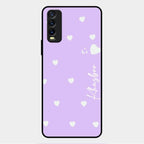 Be Loved Customized Glass Case Cover Purple For Vivo Y20T