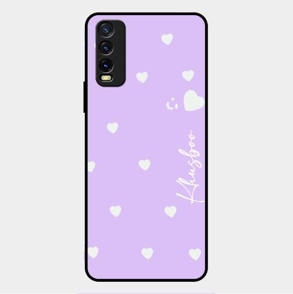 Be Loved Customized Glass Case Cover Purple For Vivo Y20T