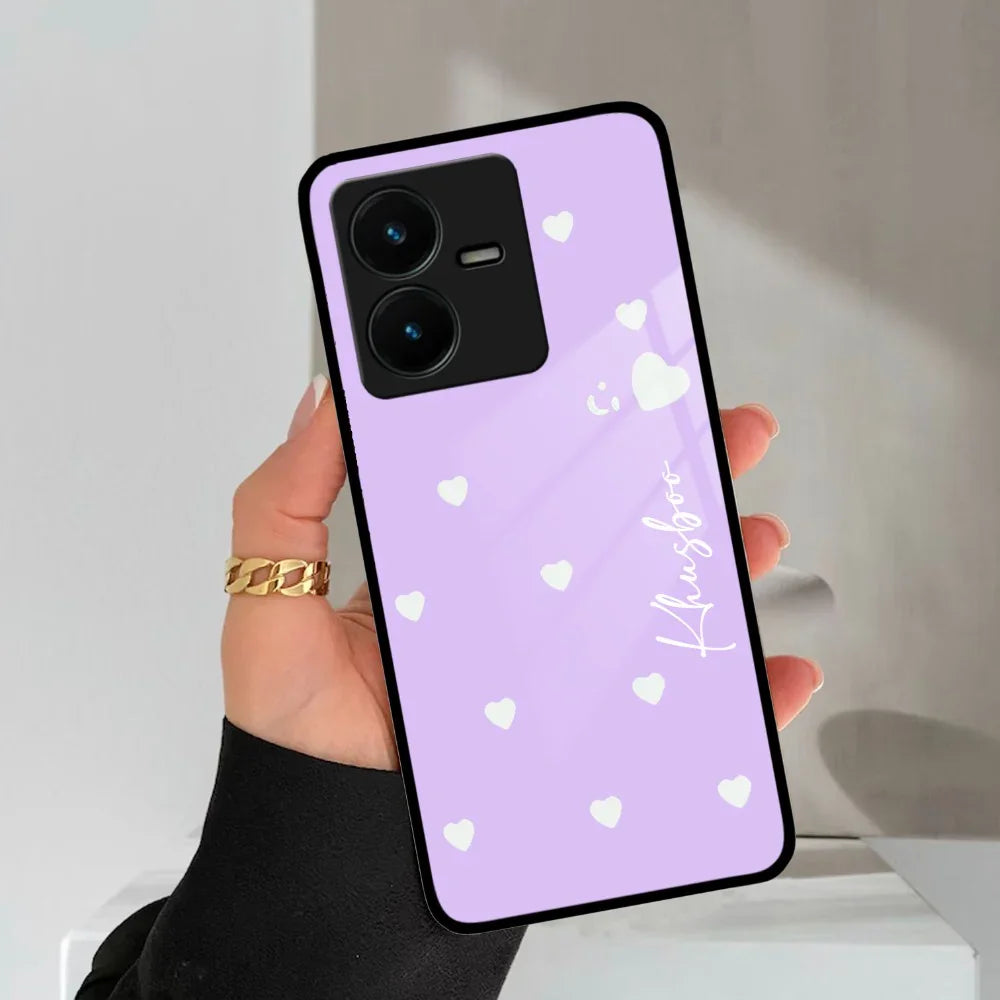 Be Loved Customized Glass Case Cover Purple For Vivo - ShopOnCliQ