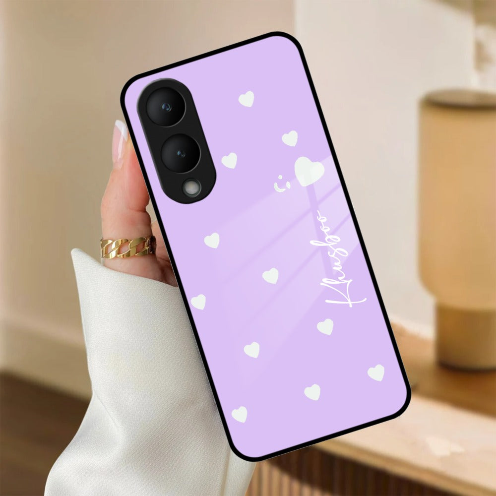 Be Loved Customized Glass Case Cover Purple For Vivo - ShopOnCliQ