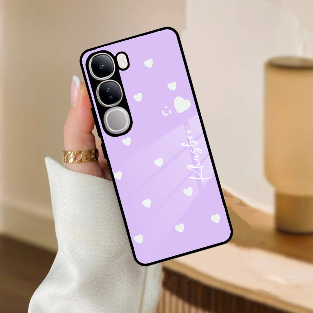 Be Loved Customized Glass Case Cover Purple For Vivo - ShopOnCliQ