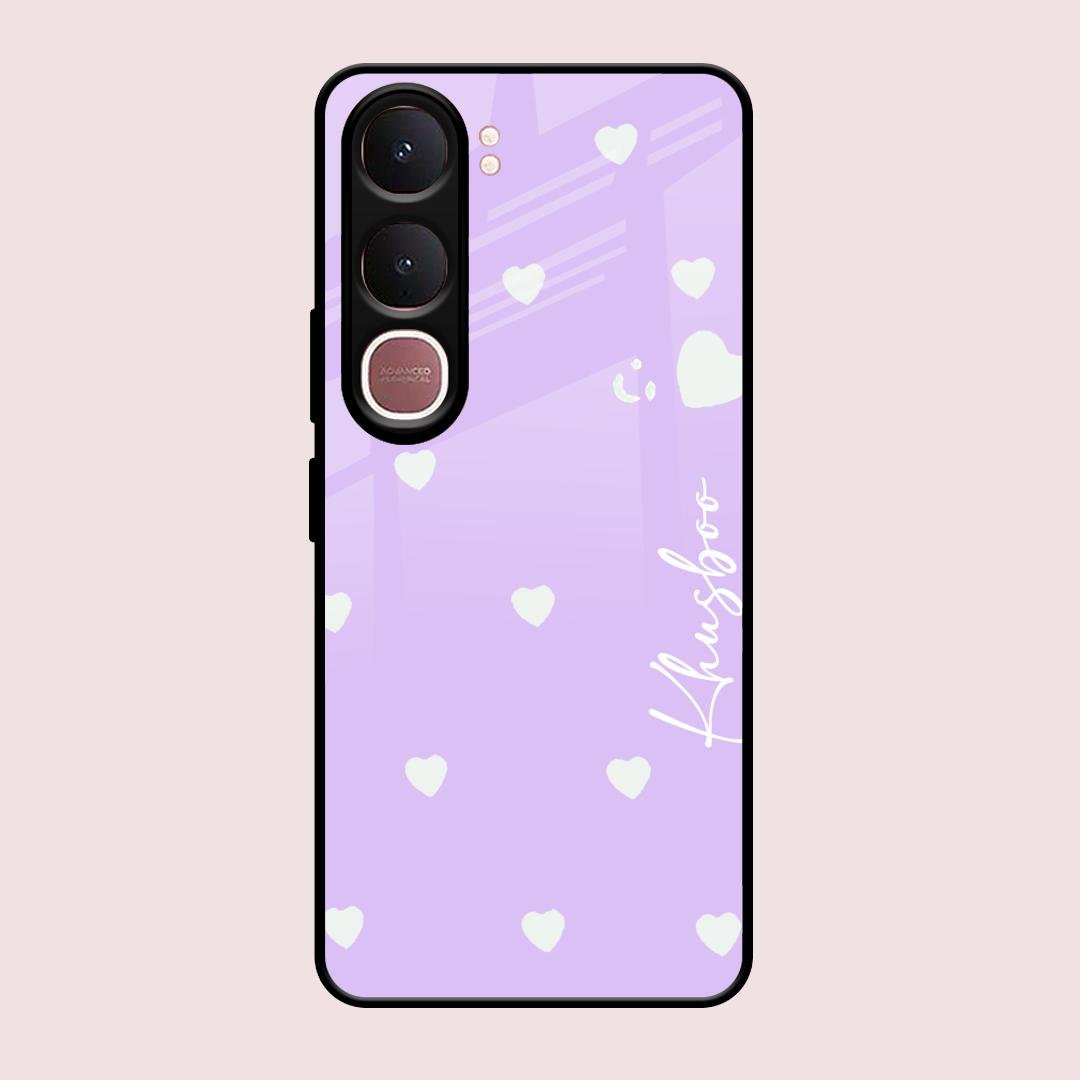 Be Loved Customized Glass Case Cover Purple For Vivo Y31 5G