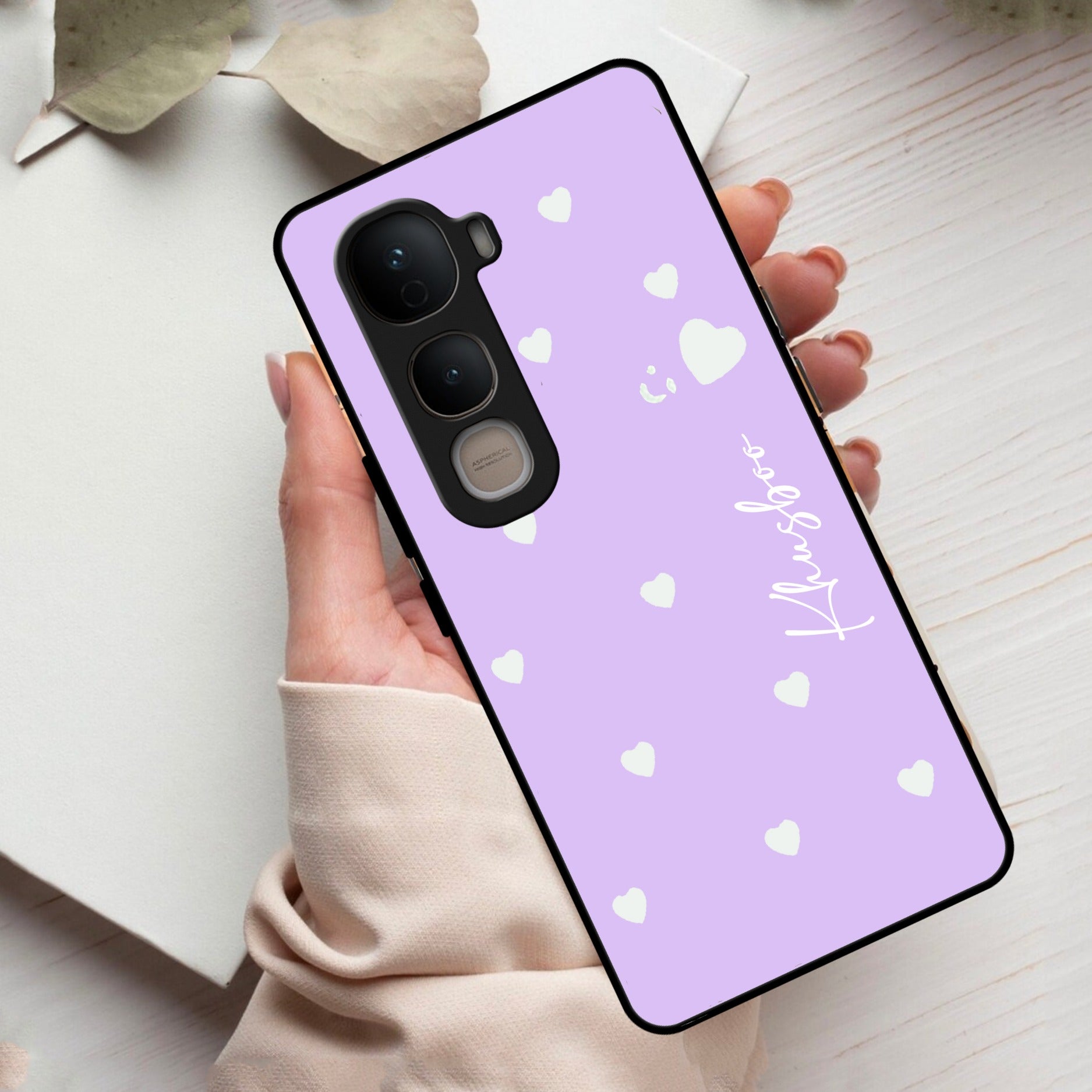 Be Loved Customized Glass Case Cover Purple For Vivo - ShopOnCliQ