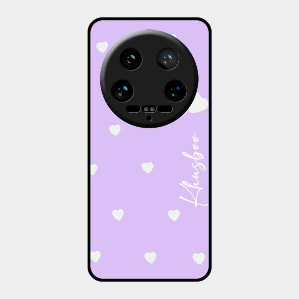 Be Loved Customized Glass Case Cover Purple For Xiaomi 14 Ultra
