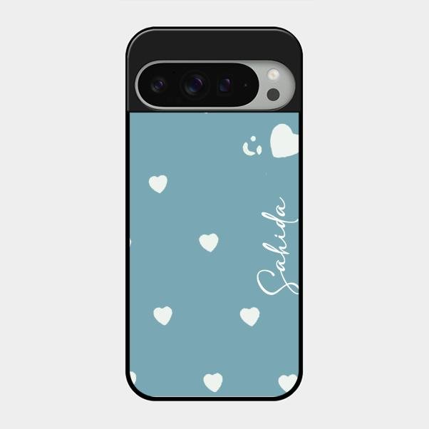 Be Loved Customized Glass Case Cover Sky Blue For Google Pixel 9 Pro Xl