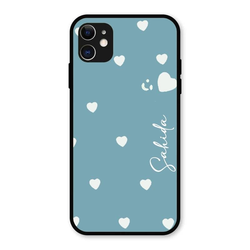 Be Loved Customized Glass Case Cover Sky Blue For iPhone 11