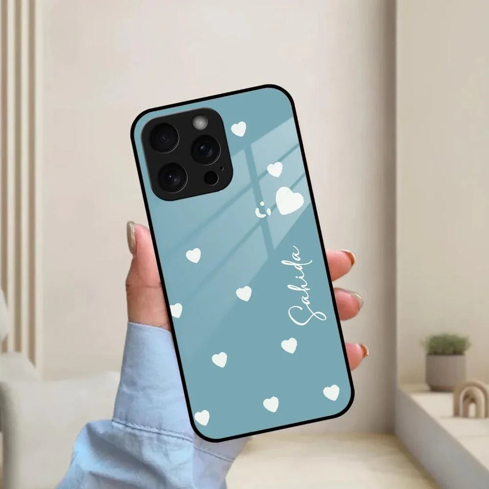Be Loved Customized Glass Case Cover Sky Blue For iPhone - ShopOnCliQ