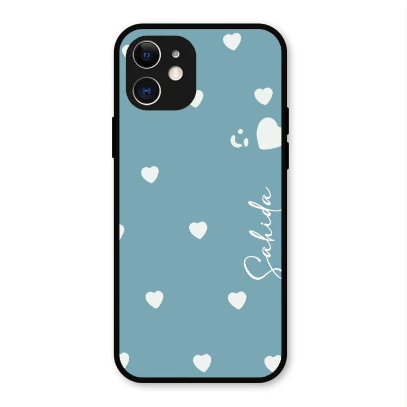 Be Loved Customized Glass Case Cover Sky Blue For iPhone 12