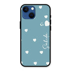Be Loved Customized Glass Case Cover Sky Blue For iPhone 13 mini