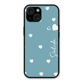 Be Loved Customized Glass Case Cover Sky Blue For iPhone 15