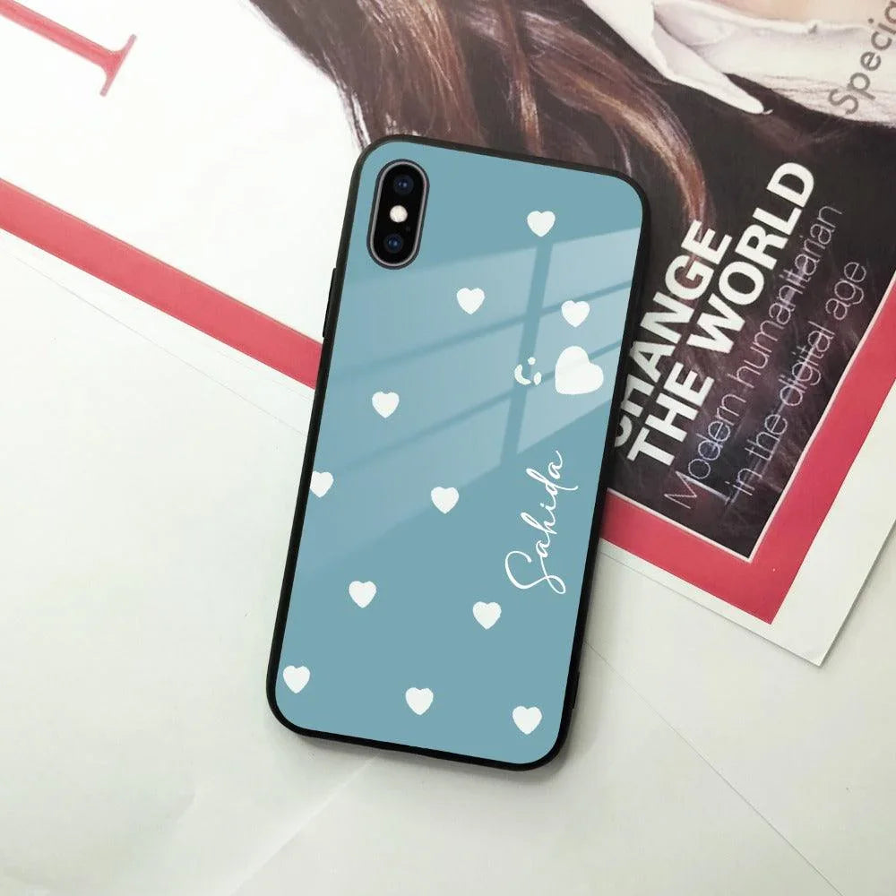 Be Loved Customized Glass Case Cover Sky Blue For iPhone - ShopOnCliQ