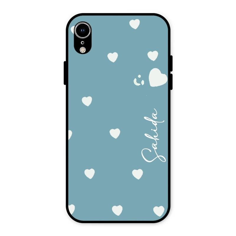 Be Loved Customized Glass Case Cover Sky Blue For iPhone XR