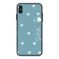 Be Loved Customized Glass Case Cover Sky Blue For iPhone XS Max