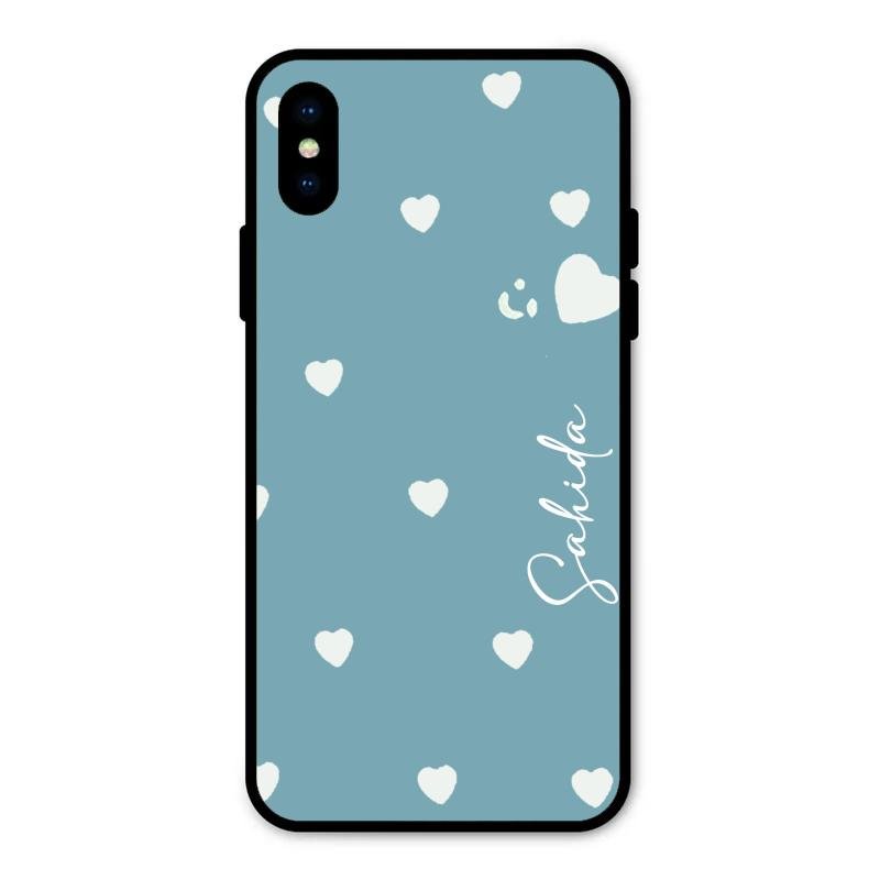 Be Loved Customized Glass Case Cover Sky Blue For iPhone XS