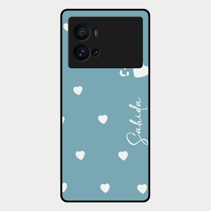 Be Loved Customized Glass Case Cover Sky Blue For Iqoo 9 Pro 5G