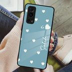 Be Loved Customized Glass Case Cover Sky Blue For Vivo - ShopOnCliQ