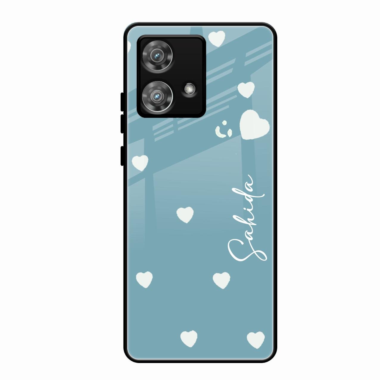 Be Loved Customized Glass Case Cover Sky Blue For Motorola Edge 40 5G