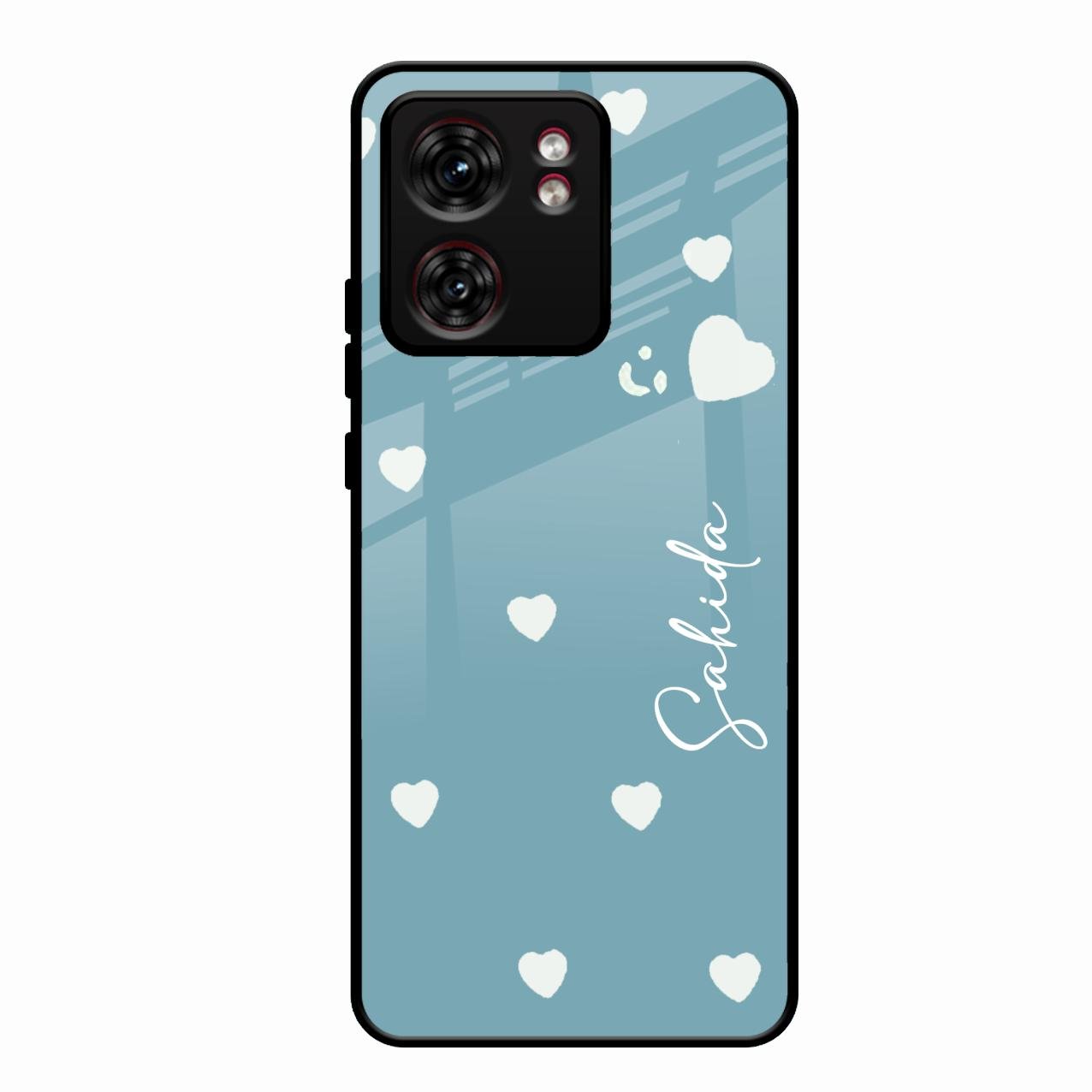 Be Loved Customized Glass Case Cover Sky Blue For Motorola Edge 40