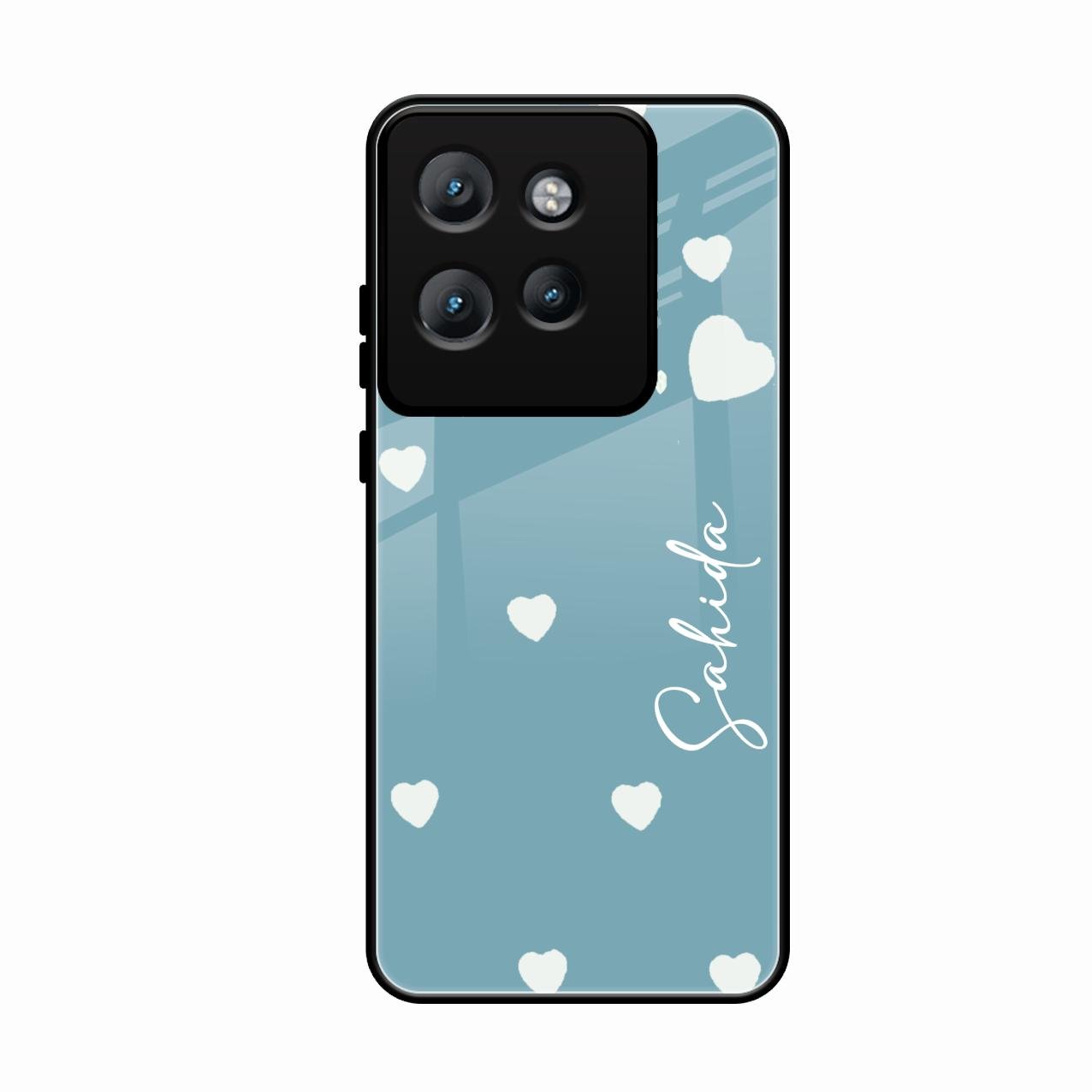 Be Loved Customized Glass Case Cover Sky Blue For Motorola Edge 50 Neo