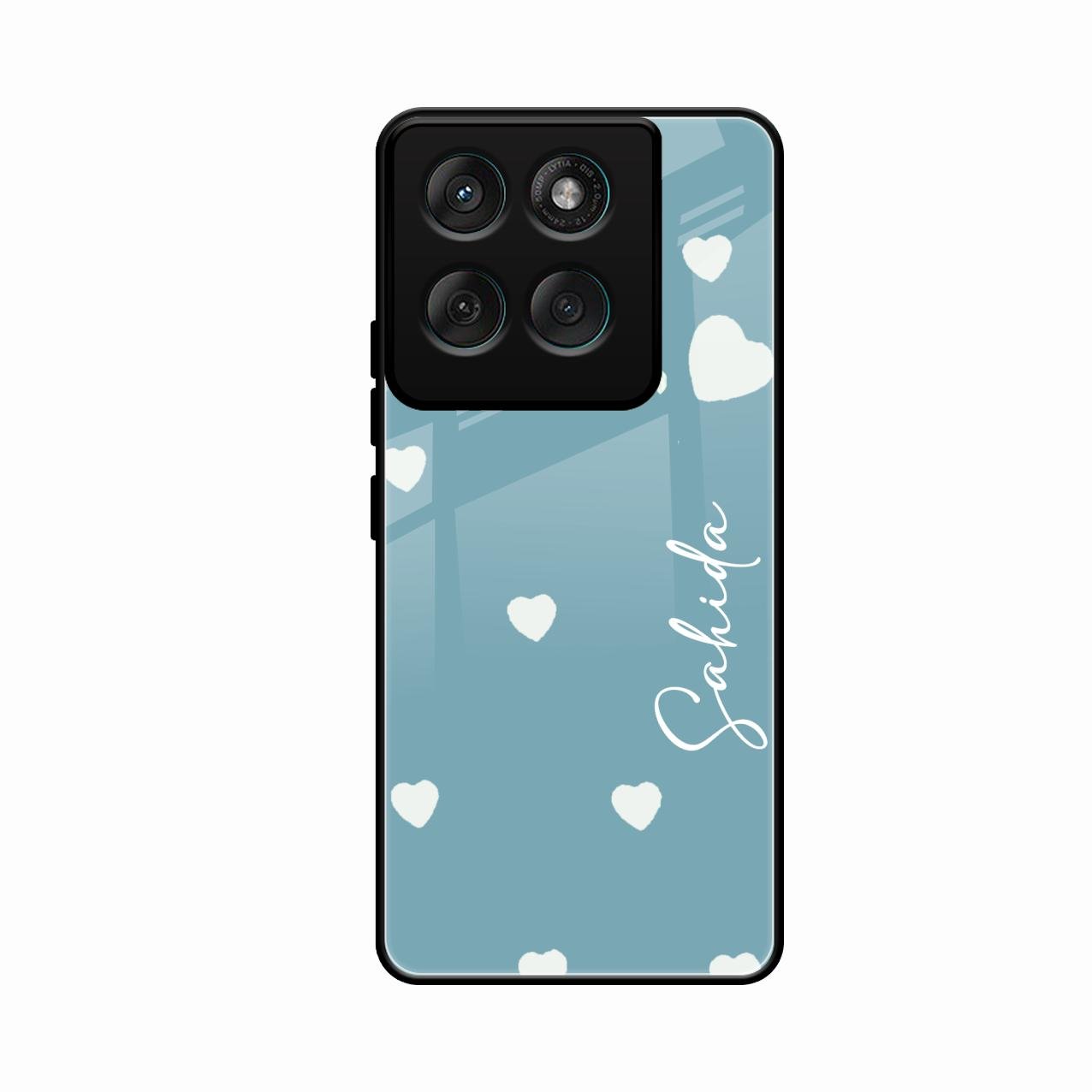 Be Loved Customized Glass Case Cover Sky Blue For Motorola Edge 60 5G
