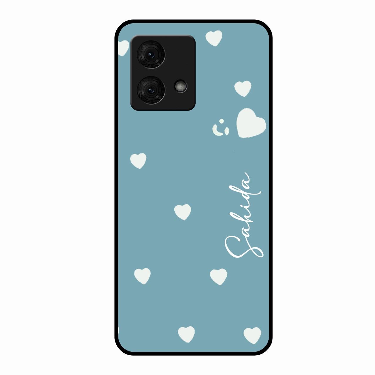 Be Loved Customized Glass Case Cover Sky Blue For Motorola g84 5G