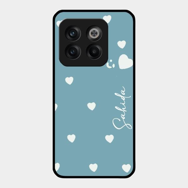 Be Loved Customized Glass Case Cover Sky Blue For Oneplus 10T 5G