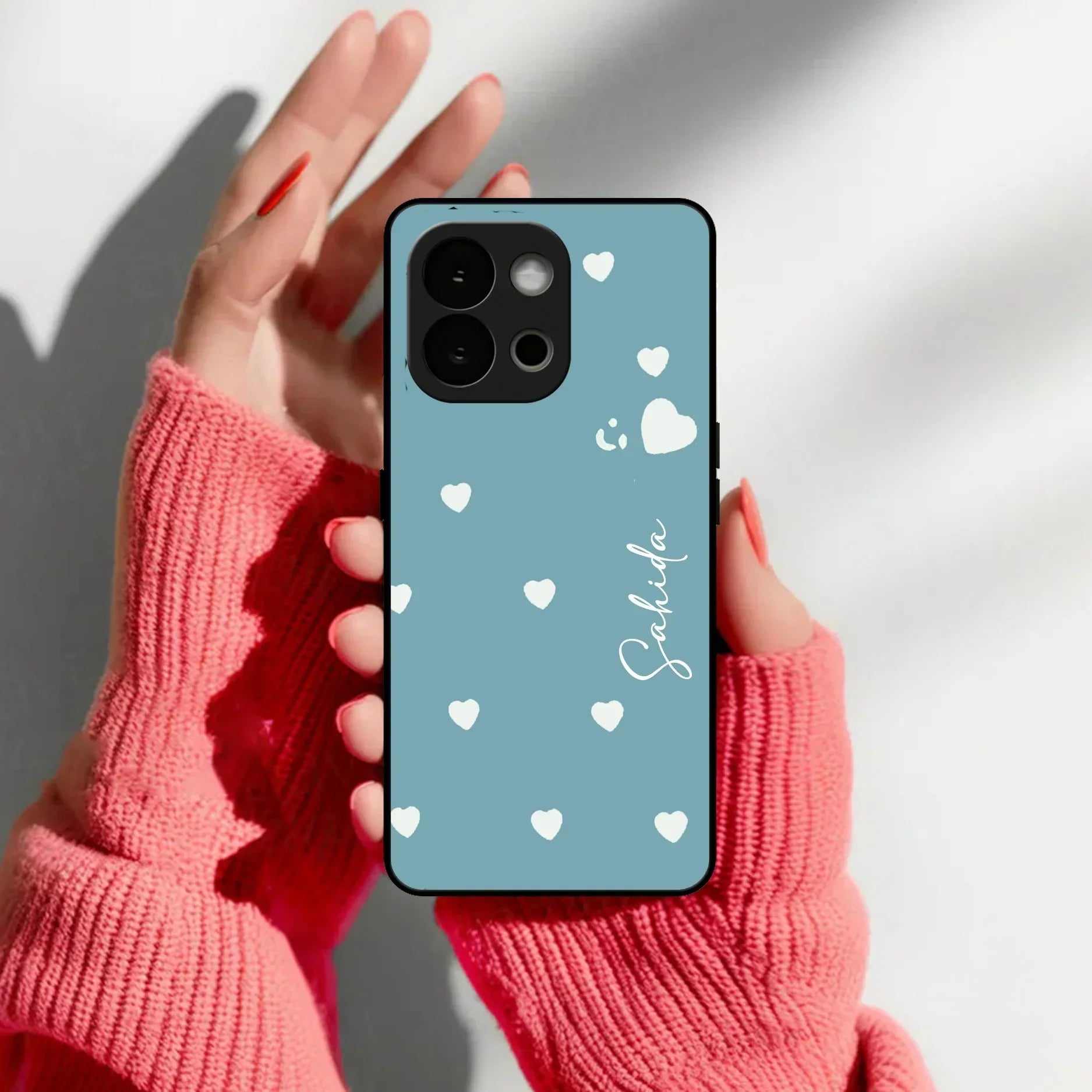 Be Loved Customized Glass Case Cover Sky Blue For Oneplus - ShopOnCliQ