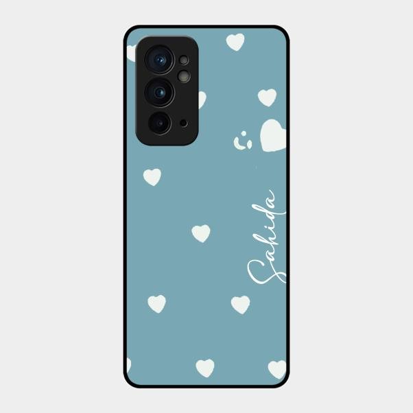 Be Loved Customized Glass Case Cover Sky Blue For Oneplus 9Rt 5G