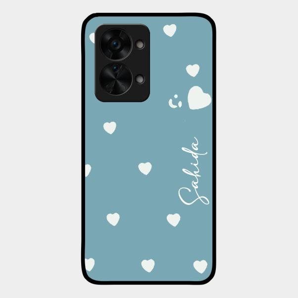 Be Loved Customized Glass Case Cover Sky Blue For Oneplus Nord 2T 5G
