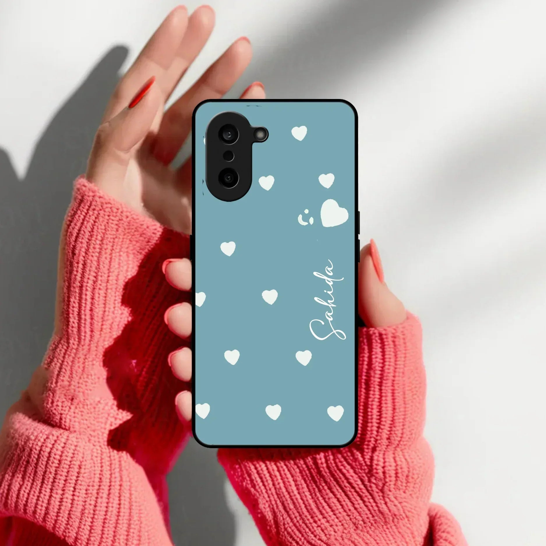 Be Loved Customized Glass Case Cover Sky Blue For Oneplus - ShopOnCliQ
