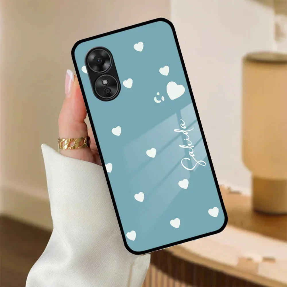 Be Loved Customized Glass Case Cover Sky Blue For Oppo - ShopOnCliQ