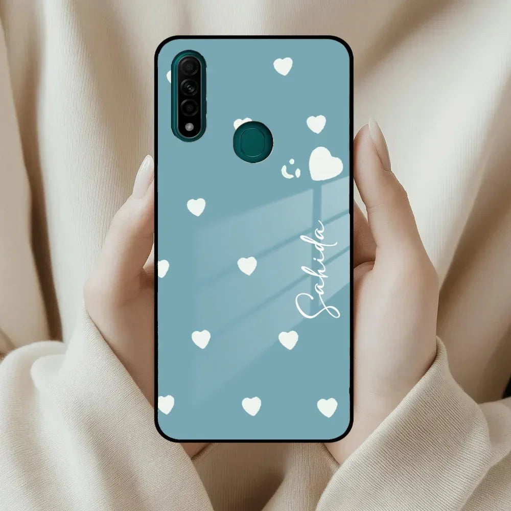 Be Loved Customized Glass Case Cover Sky Blue For Oppo - ShopOnCliQ