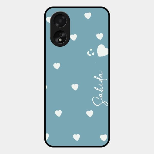 Be Loved Customized Glass Case Cover Sky Blue For Oppo A38