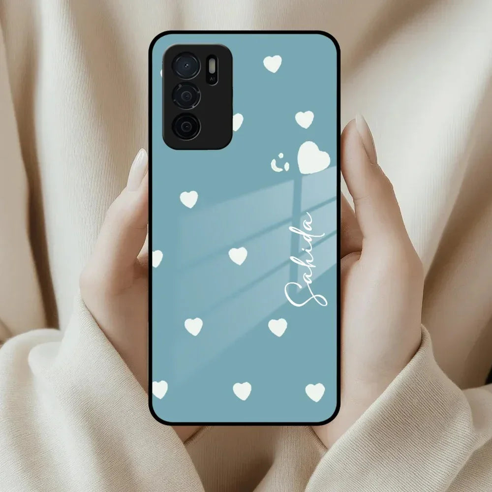 Be Loved Customized Glass Case Cover Sky Blue For Oppo - ShopOnCliQ
