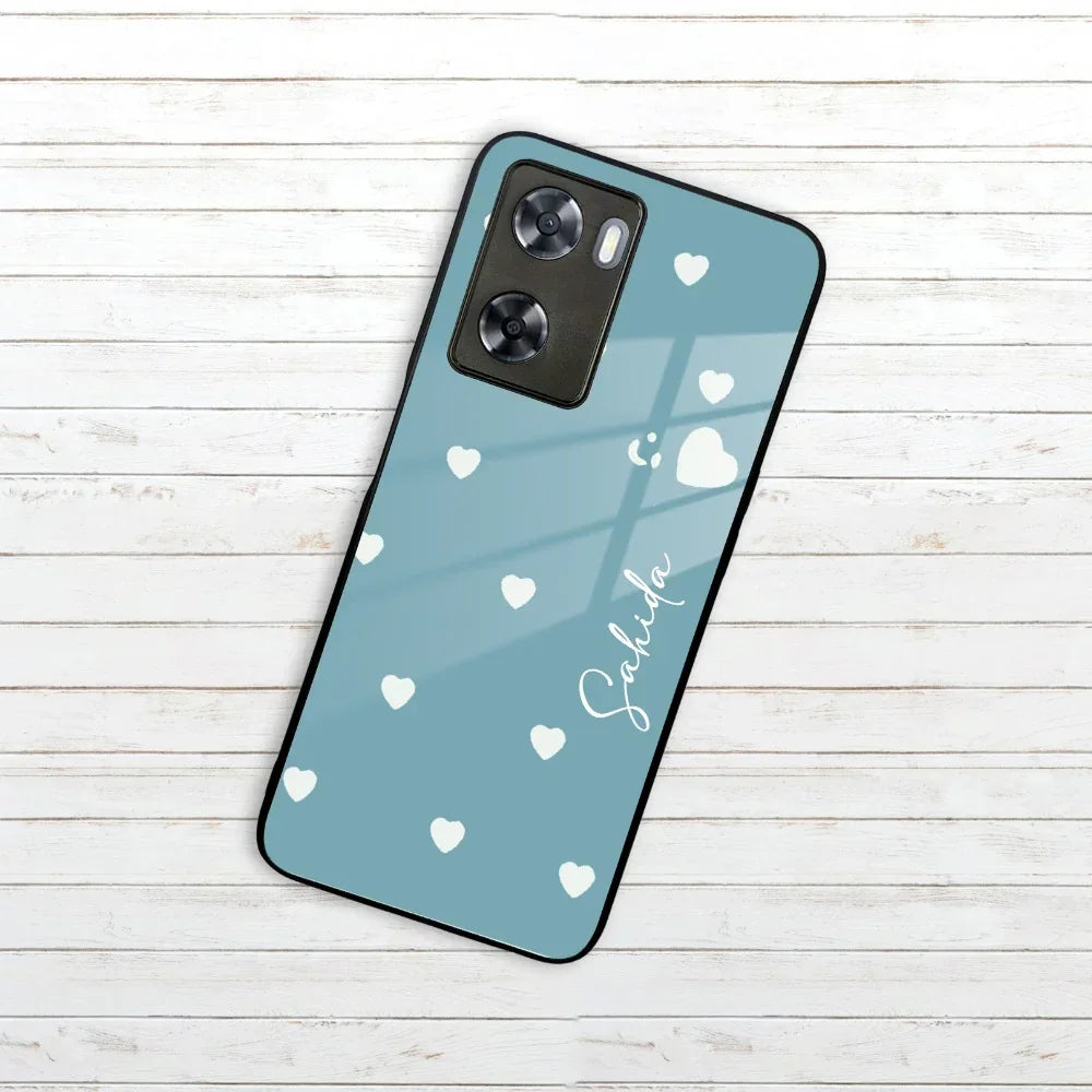Be Loved Customized Glass Case Cover Sky Blue For Oppo - ShopOnCliQ