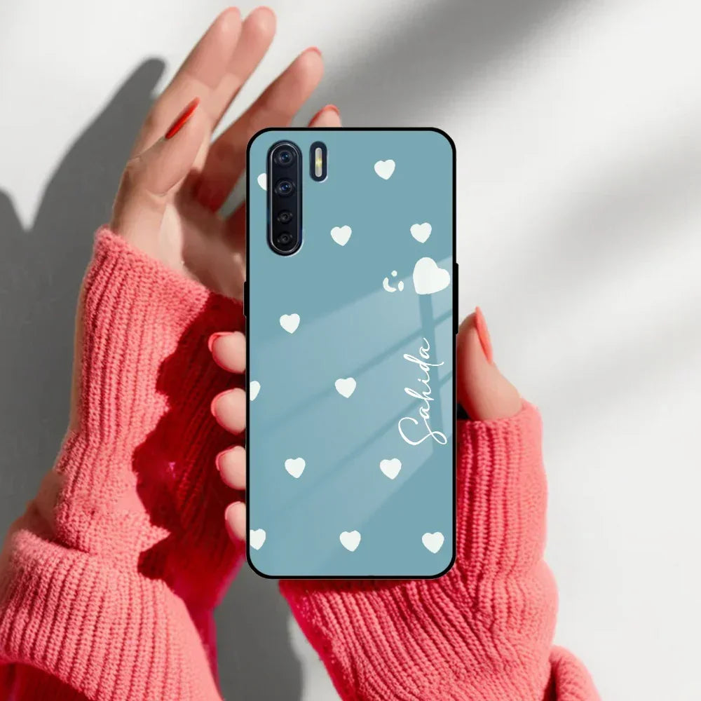 Be Loved Customized Glass Case Cover Sky Blue For Oppo - ShopOnCliQ