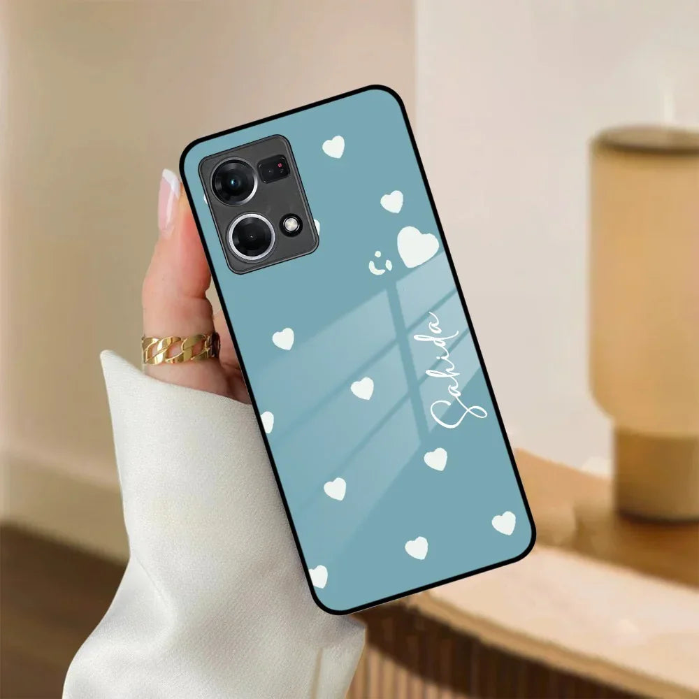 Be Loved Customized Glass Case Cover Sky Blue For Oppo - ShopOnCliQ