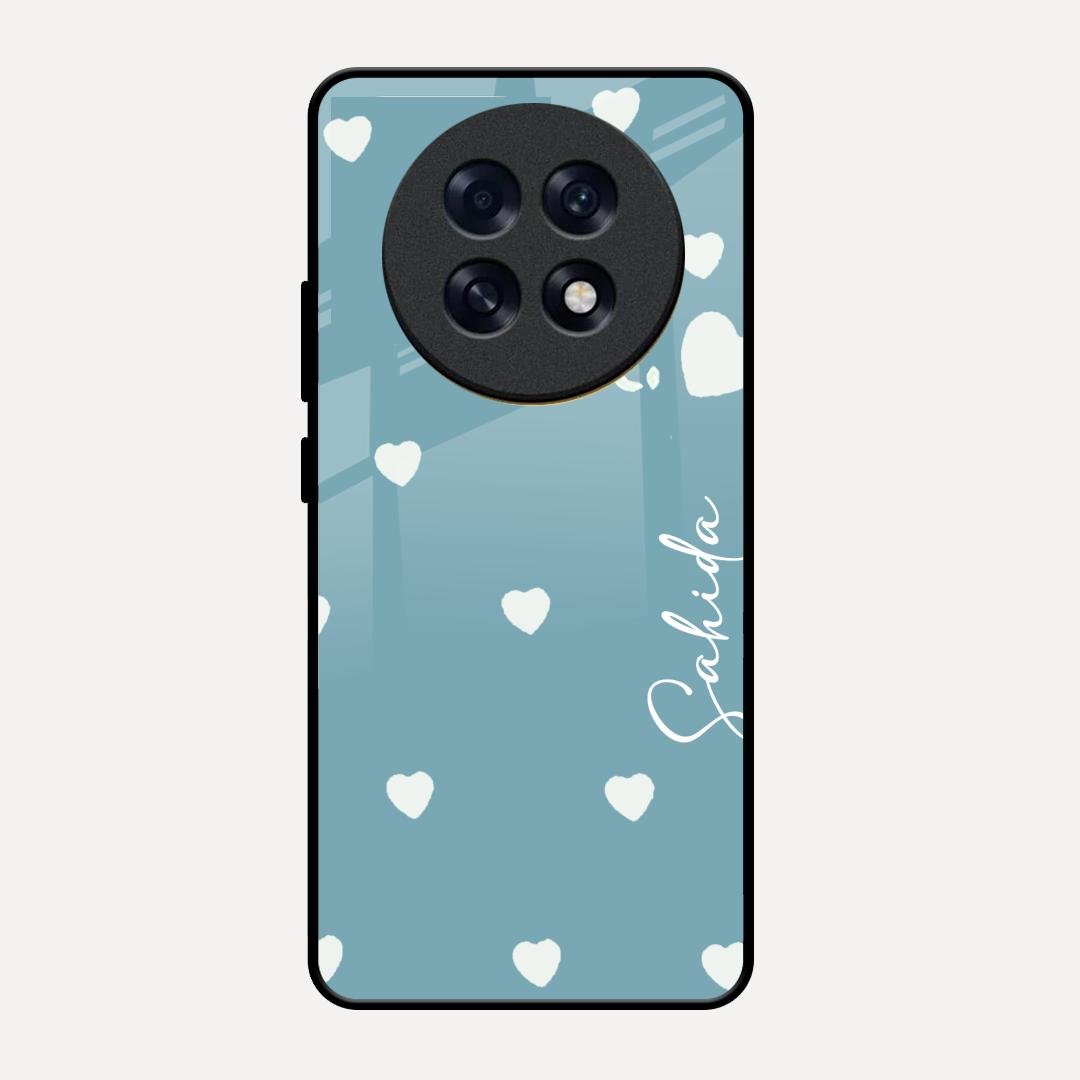 Be Loved Customized Glass Case Cover Sky Blue For Oppo F31 Pro Plus 5G