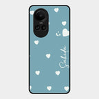 Be Loved Customized Glass Case Cover Sky Blue For Oppo Reno 10 Pro 5G