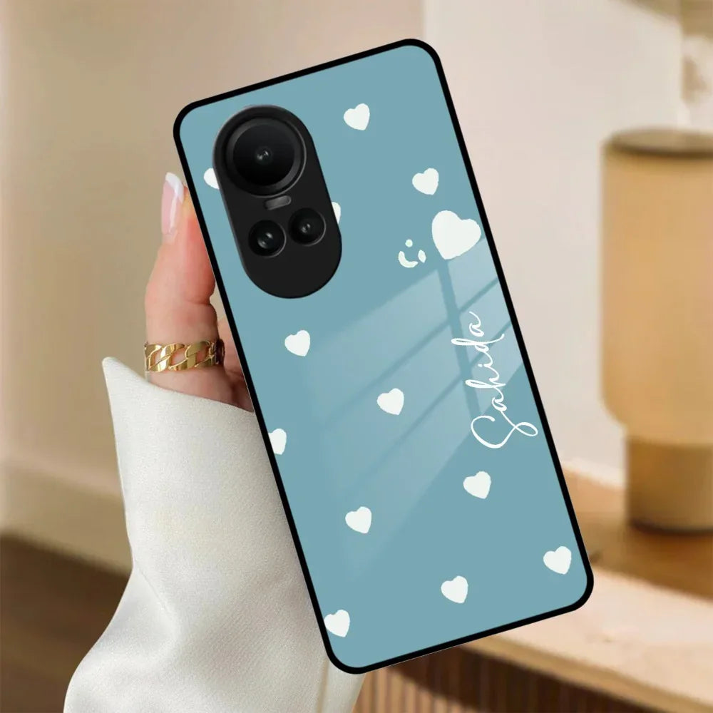 Be Loved Customized Glass Case Cover Sky Blue For Oppo - ShopOnCliQ