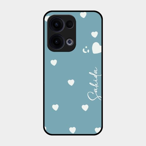 Be Loved Customized Glass Case Cover Sky Blue For Oppo Reno 13 5G