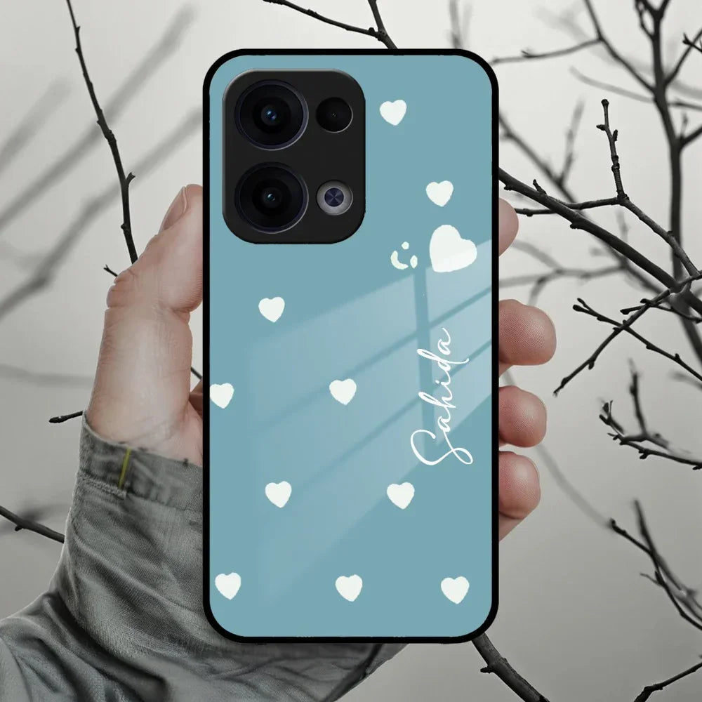 Be Loved Customized Glass Case Cover Sky Blue For Oppo - ShopOnCliQ