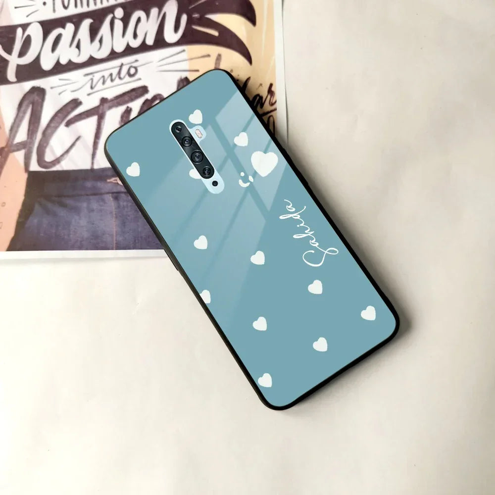 Be Loved Customized Glass Case Cover Sky Blue For Oppo - ShopOnCliQ