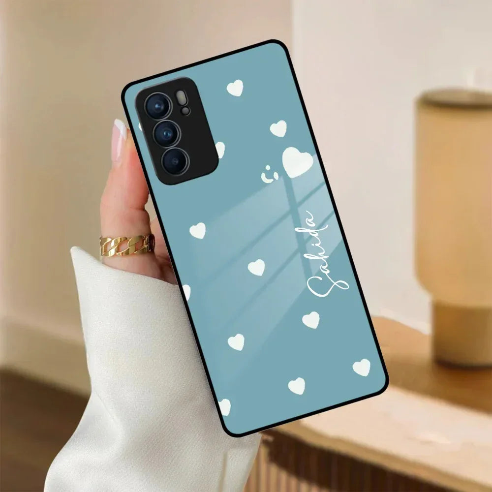 Be Loved Customized Glass Case Cover Sky Blue For Oppo - ShopOnCliQ