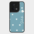 Be Loved Customized Glass Case Cover Sky Blue For Oppo Reno 8 5G